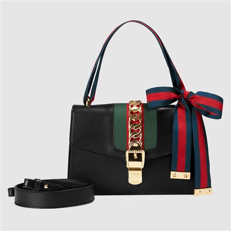 pochette gucci selvia|gucci leather shoulder bag.